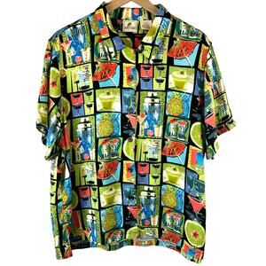 Vibrant Cocktail Print Blouse by Avanti